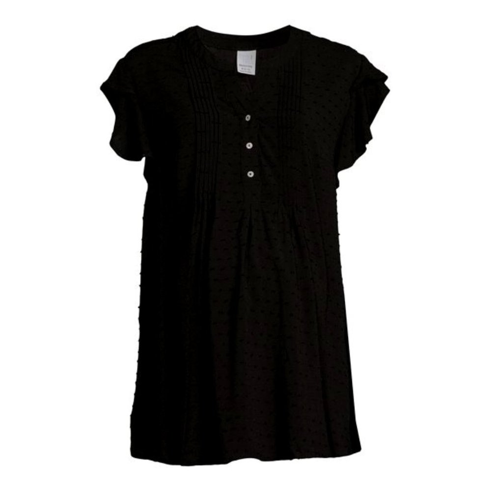 Time And Tru Women's Maternity Woven Pintuck Shirt